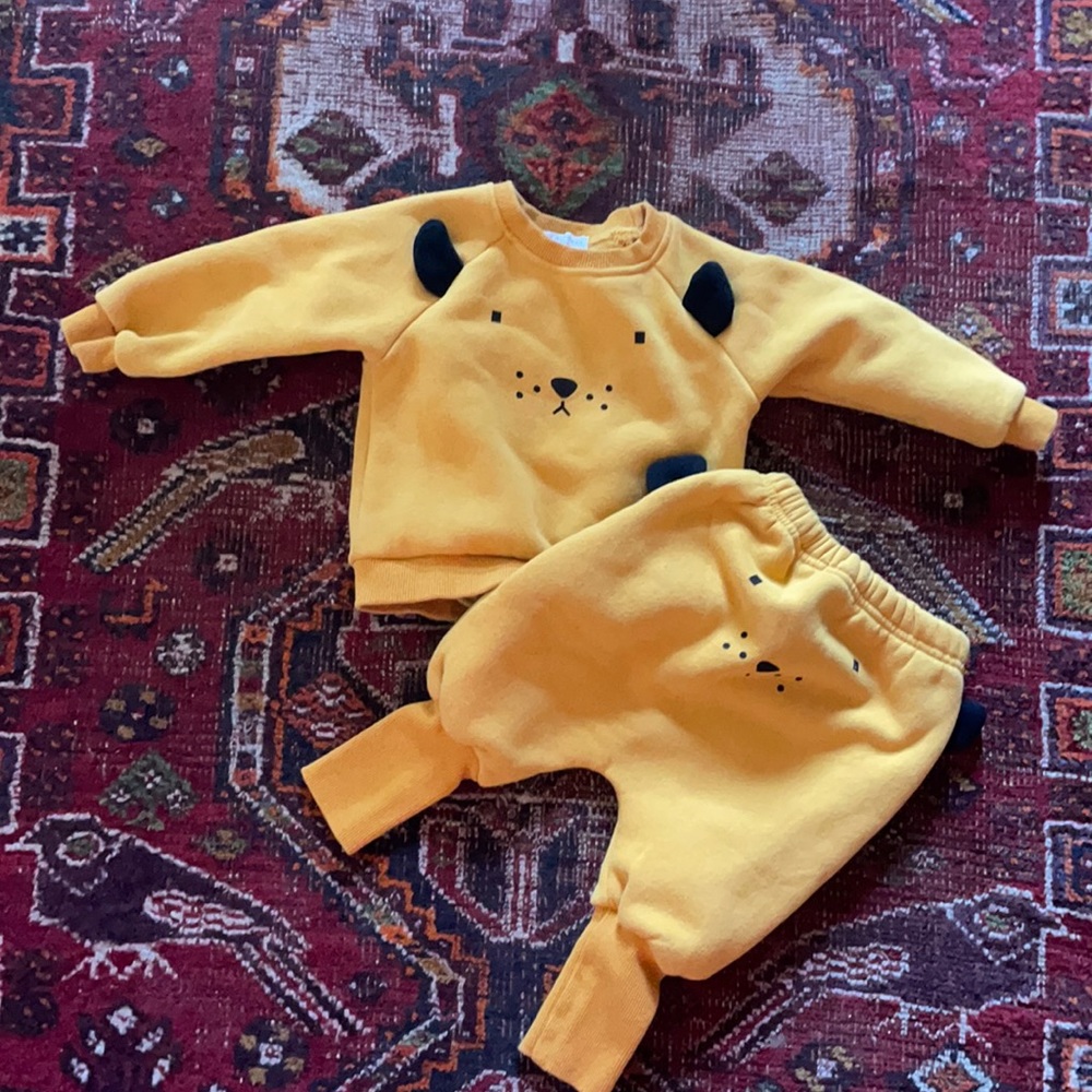 Baby boy lion sweat set!